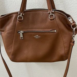 COACH Prairie Satchel Bag in Brown